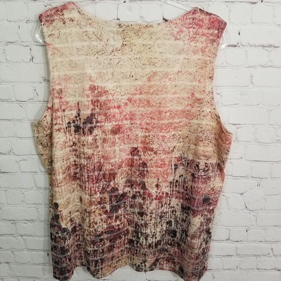 Coldwater Creek sleeveless plus size ruffle top - Picture 5 of 5